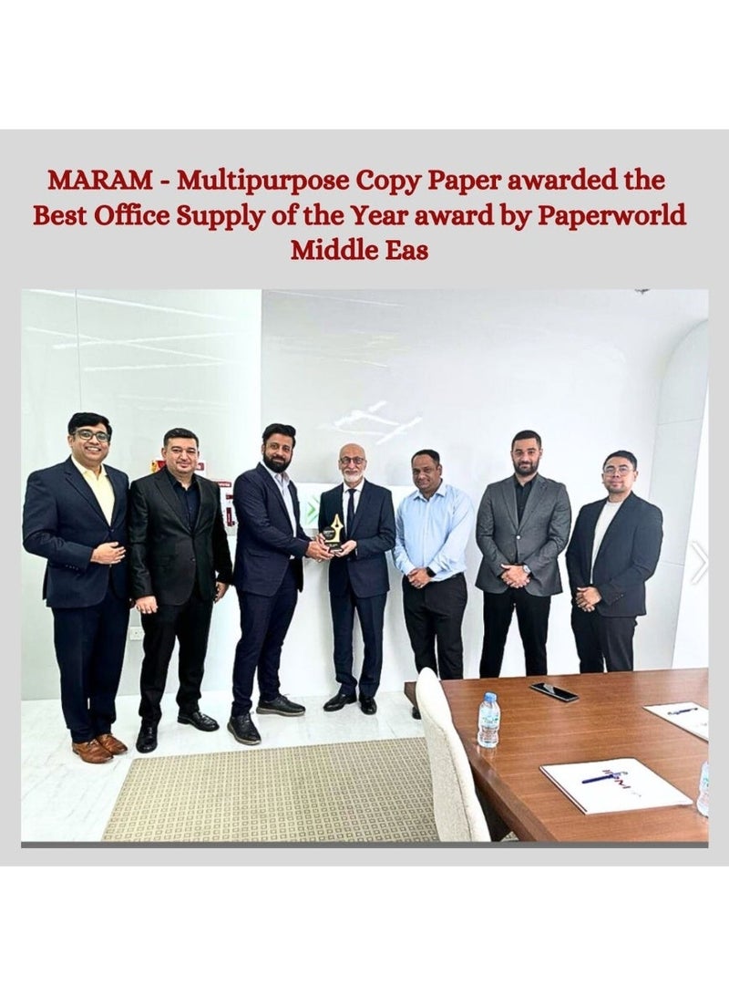 Maram A4 80 GSM Premium White Copy Paper – 1 Carton (5 Reams x 500 Sheets = 2500 Sheets) - Image 4